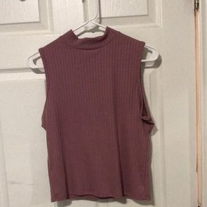 Pink sleeveless top
